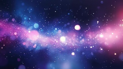 Wall Mural - a stunning astronomical image featuring a purple and blue blurred background with twinkling stars, g