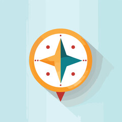 Wall Mural - flat design arrow pointer icon: a versatile vector illustration perfect for digital designs