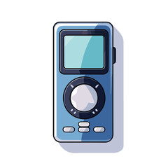 Wall Mural - Professional Media Player MP3 Device Icon Vector Illustration for Multimedia Usage