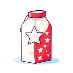 Wall Mural - professional milk box icon vector illustration for marketing and branding campaigns