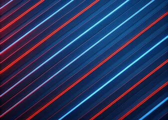Wall Mural - abstract diagonal vibrant blue and red lines background