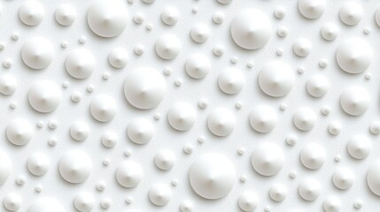Poster - Spherical white studs are arranged against a textured backdrop