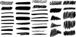 © thebeststocker - Hand-drawn scribbles and brush lines in black marker with different stroke styles on transparent background. Vector EPS 10