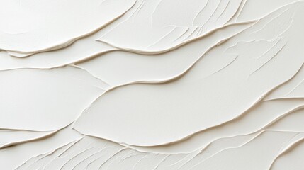 Poster - Texture created by strokes of a white creamy substance