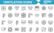 © SAKINA - Modern Ventilation Icons for HVAC System and Climate Control