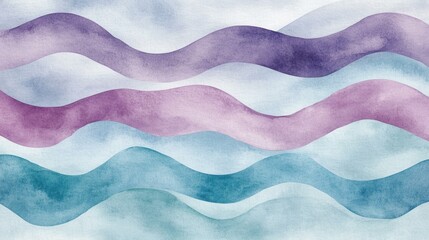 Leinwandbilder - Abstract wavy lines artwork in serene indoor studio