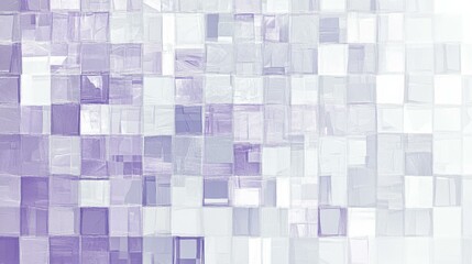 Aufkleber - Abstract geometric shapes in serene grid pattern art