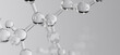 © vpanteon - Science cosmetic technology 3d rendering. Beauty product molecular structure abstract biochemistry background concept.