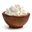© Svitlana - Ricotta cheese bowl isolated on clean white background