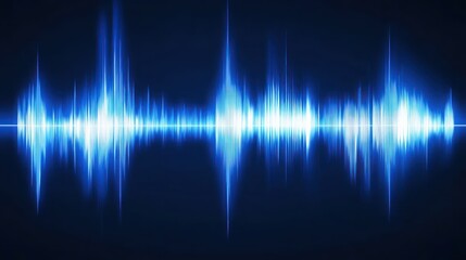 Wall Mural - Abstract graphic representation of sound waves.
