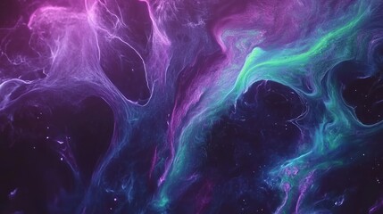 Wall Mural - Abstract fluid artwork with swirling colors.