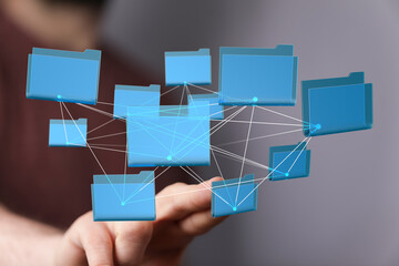 Aufkleber - Seamless file sharing and collaboration. Boost team productivity with efficient data management.