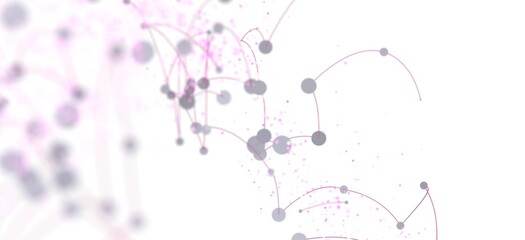 Poster - Abstract background with connected dots and lines.  Perfect for technology, network, or connection concepts.