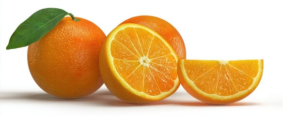 Wall Mural - The vibrant oranges showcasing freshness and juiciness in a delightful arrangement.