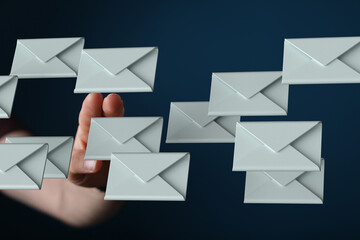 Leinwandbilder - Digital inbox overflowing?  See how to manage emails effectively.  Solutions for email overload.