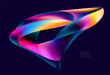 © theromb - Abstract background of fluid iridescent shape. Colorful liquid vector wallpaper.