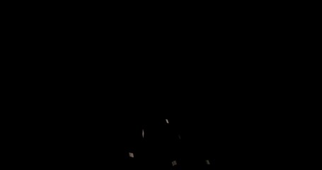 green energy hit effect on black background