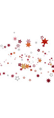 Aufkleber - Beautiful image of colorful stars falling on white background. Perfect for festive designs.