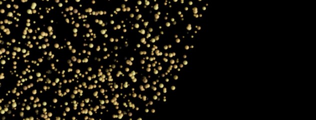 Aufkleber - Elegant gold particles burst, ideal for celebratory backgrounds, design elements, and more.