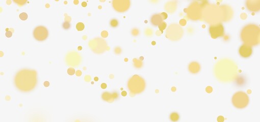 Aufkleber - Abstract background with soft, glowing golden bokeh lights. Perfect for festive designs.
