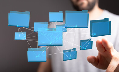 Aufkleber - Secure cloud storage, data sharing, and file management.  Efficient collaboration tools for business.