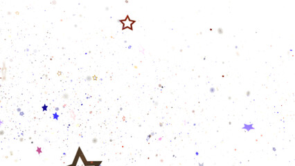 Poster - Beautiful image of many colorful stars on white background. Perfect for celebration, festive, and magical designs.