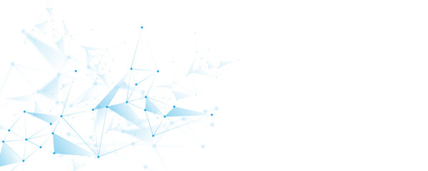 Wall Mural - abstract white blue digital technology futuristic communication high tech concept background. techno