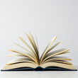 © ayesha - open book isolated on white background