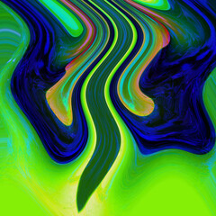 Wall Mural - textile ,wavy , design ,background ,illustration ,digital leopard collage ,colorful ,wild texture, l