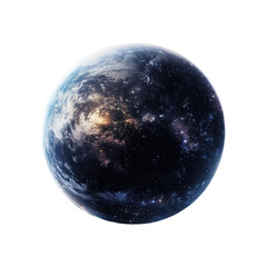 Wall Mural - Exploration of a distant planet surrounded by cosmic wonders in outer space, Planet in the outer space Transparent background