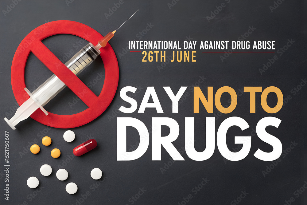 Say No To Drugs campaign poster for International Day Against Drug ...