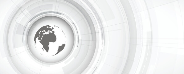 Fototapete - Global internet connection. Business communication concept for science or syber presentation