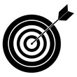 © swapon - Hitting the bullseye, an arrow or dart symbolizes business success and the accurate achievement of your center-point goals
