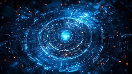 digital technology background abstract futuristic innovation network connection concept