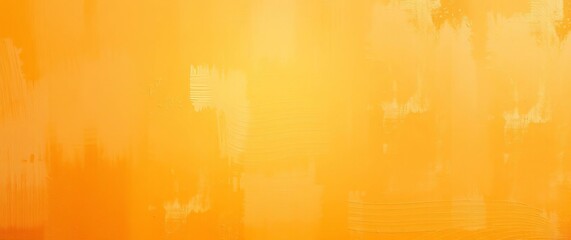 Leinwandbilder - Bright orange painted wall background texture with brushstrokes showing through