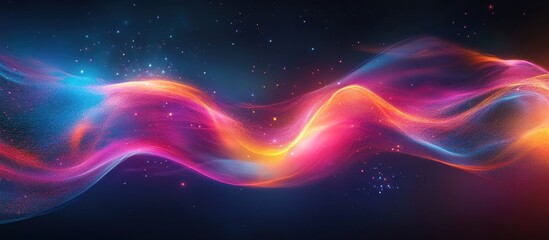 Wall Mural - abstract vibrant swirling wave