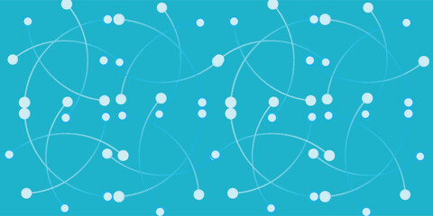 Wall Mural - Connections with points, lines, and people icons. Vector technology background.
