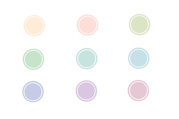 set of colorful buttons