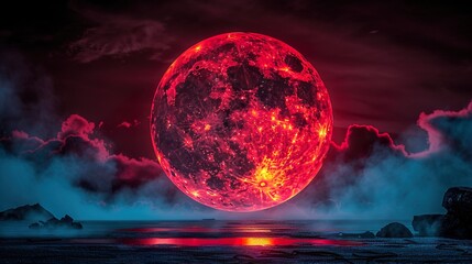 Wall Mural - alien planet in space