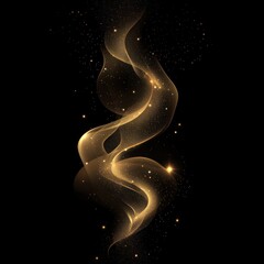 Wall Mural - glowing light gold effect background design art.