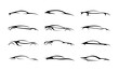 © MadeDirgaPepe - various car silhouette outline logo collection