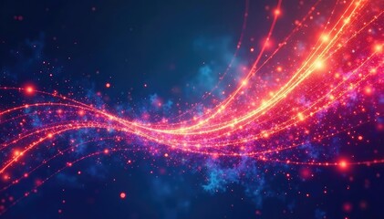 Wall Mural - Abstract swirling lines forming anchor points, visualized as radiating vectors , structure, abstract art, network