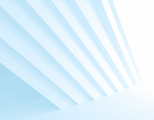 Wall Mural - 3d illustration of abstract minimal architecture background, monochromatic geometric architectural