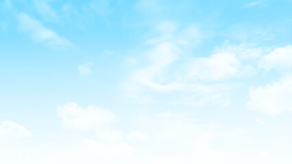 Aufkleber - Blue sky background with white cloud in sunny day. sky-clouds background. Vector illustration.