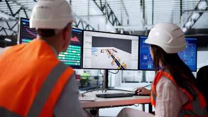 Leinwandbilder - Factory Engineer Doing Machinery Layout