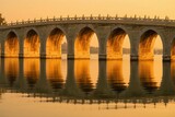 bridge at sunset