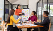 © SOMKID - Group of Asian business people working together and presentation a meeting in office,