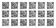 © kamrulHasan - Multiple QR Codes  black and  White  – Barcode Labels for Inventory, Tracking, or Digital Access