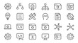 © MdMezbahul - Collection of software development and web design icons with outline style