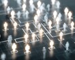 © artbot - Abstract glowing network of people